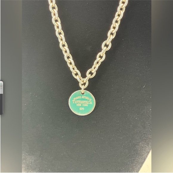 Tiffany & Co Sterling Necklace Chocker Round Tag 35.8 grams - Picture 3 of 7